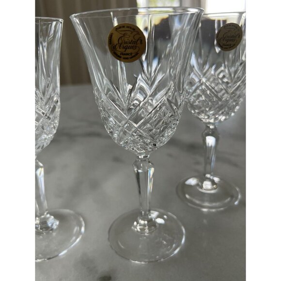 Cristal DArques Longchamp Crystal Wine Goblets Set Of 4 - Picture 2 of 2